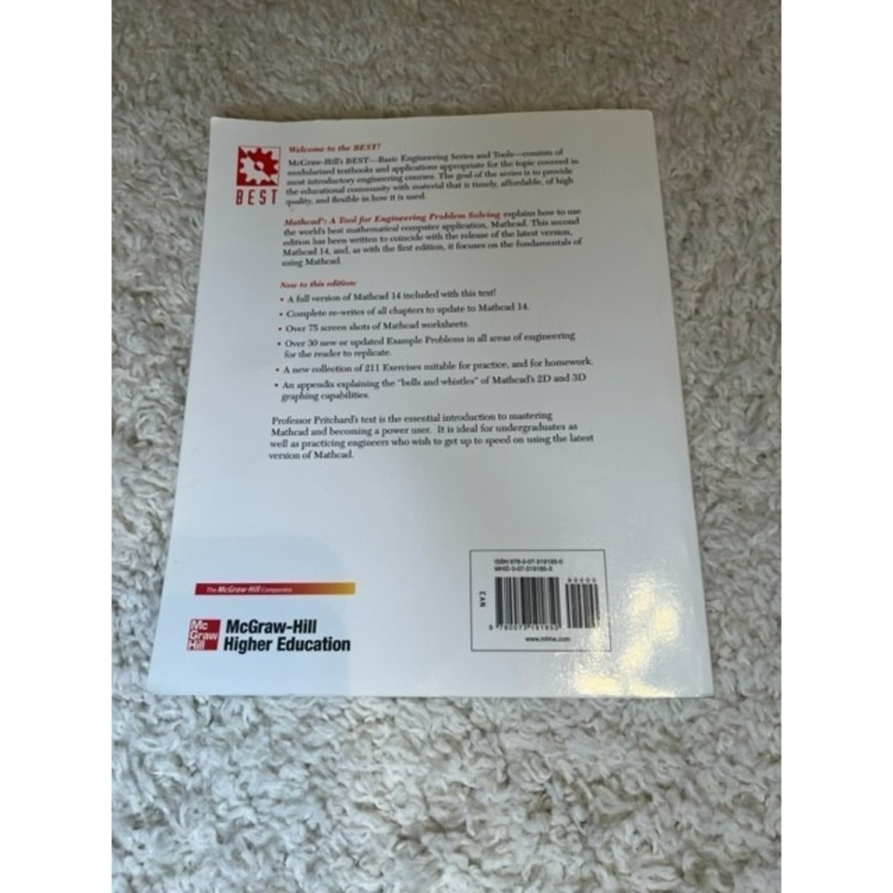 MathCad : A Tool for Engineers and Scientists (B. E. S. T. Series) by Philip J. - Picture 2 of 2